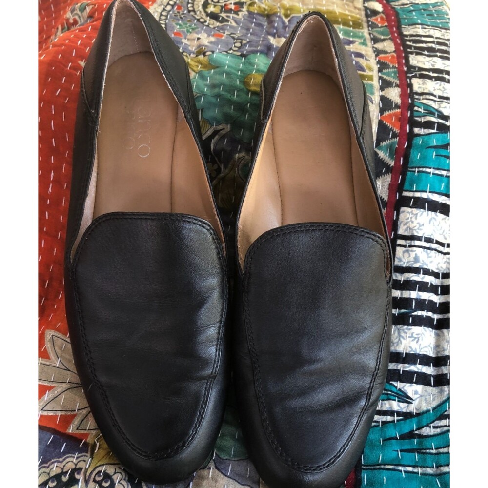 Black Franco Sarto Women's Loafers, Leather, Marcell Size 7.5